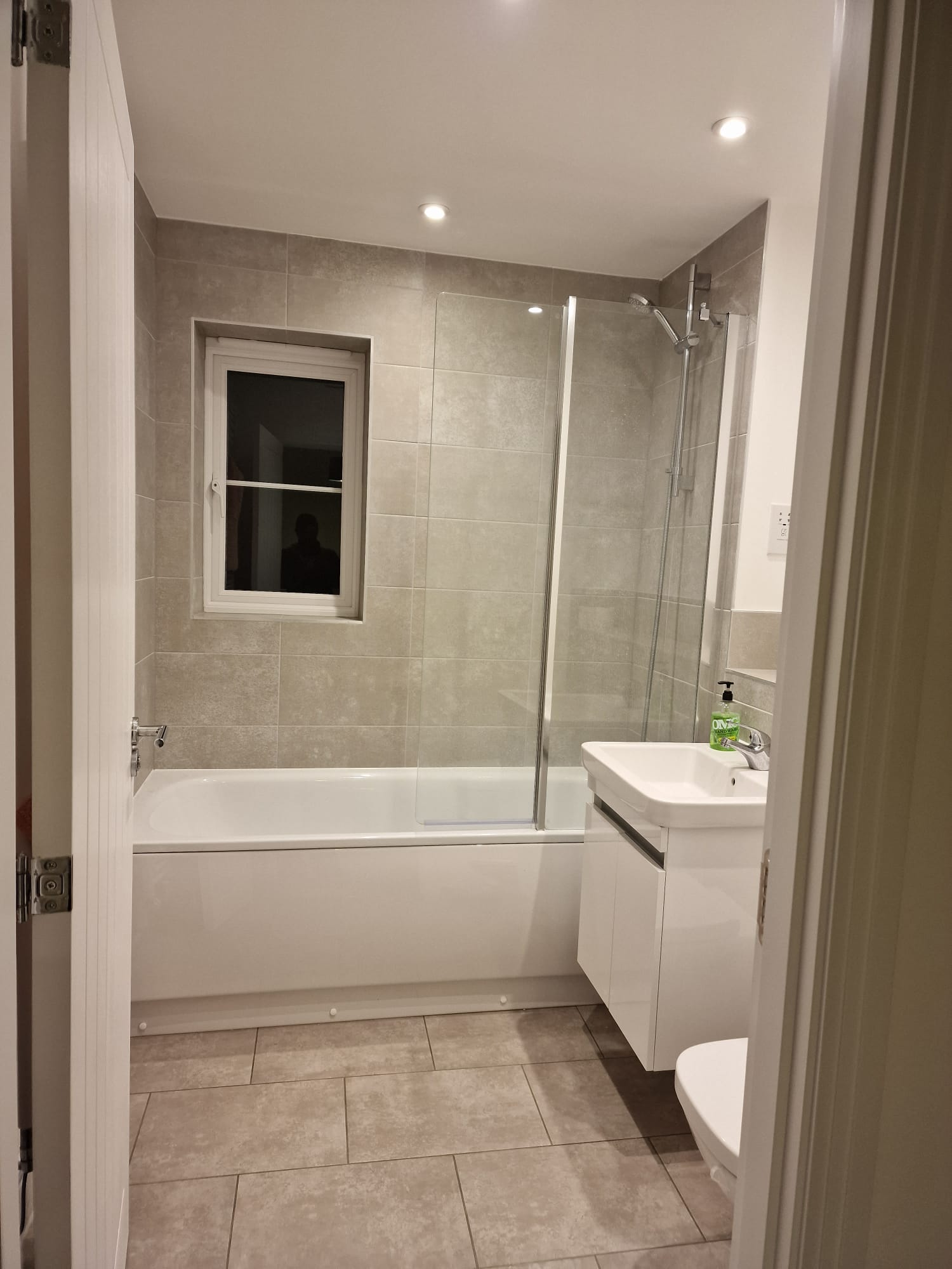 Family Bathroom Downlight Install