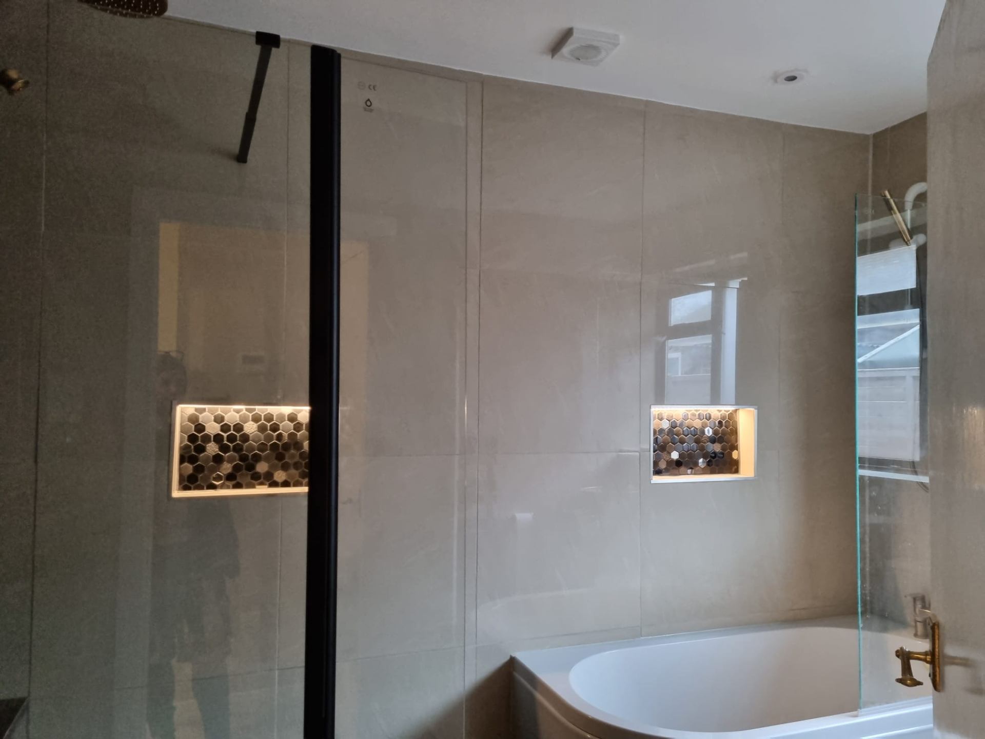 Illuminated Niche Shelving