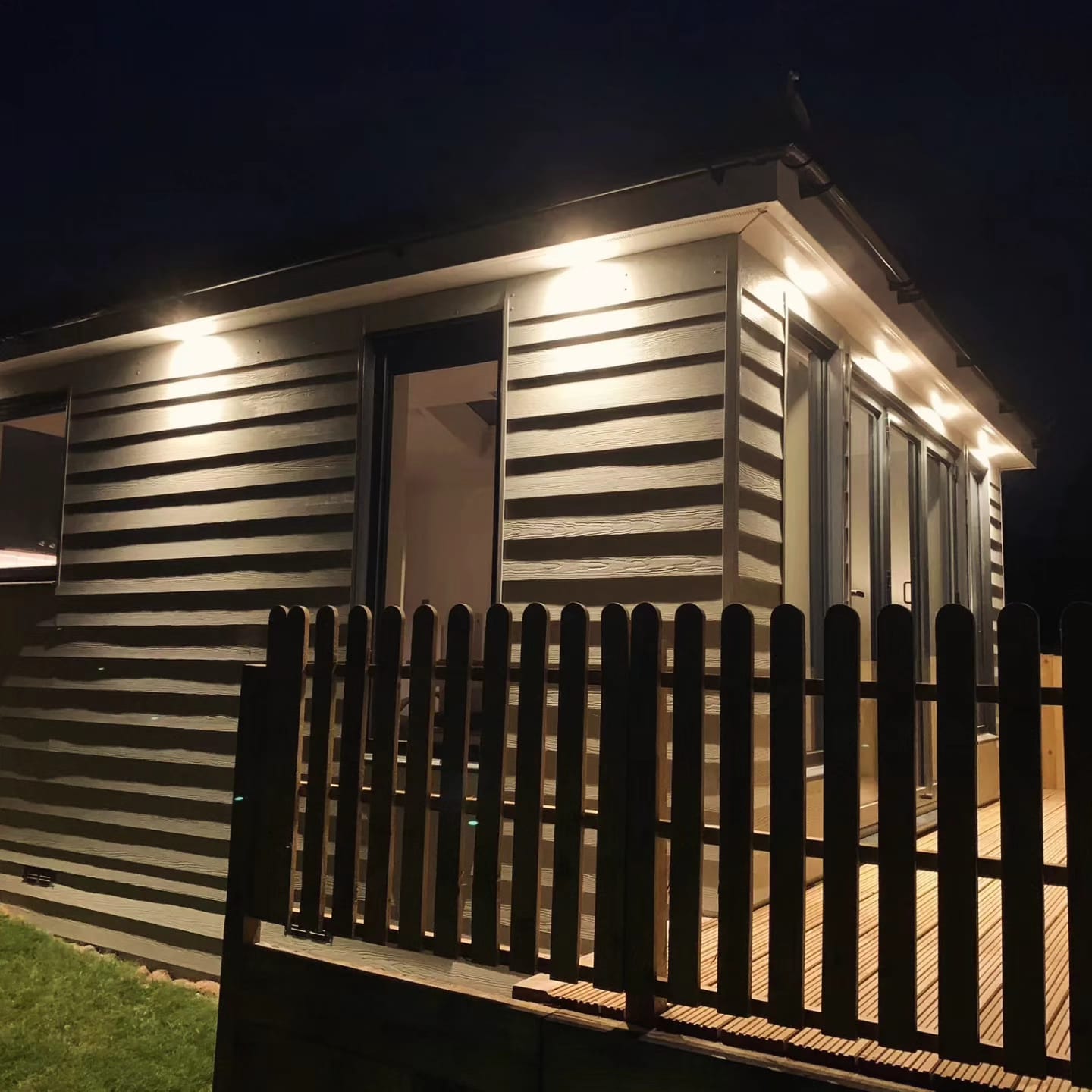 Exterior Downlights at Night